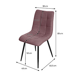 Acheter ML-Design Lot de 4 chaises de salle à manger Chaise de cuisine Chaise de salon Chaise remb