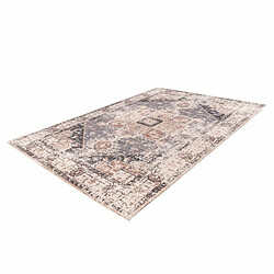 Acheter Paris Prix Tapis Vintage à Poils Courts Indiana I Gris & Marron 120 x 170 cm