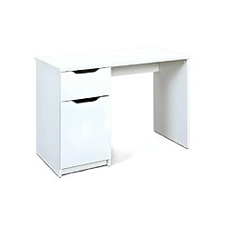 Vente-Unique Bureau Design 1 Porte "Tilda" 115cm Blanc