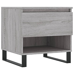 Maison Chic Lot de 2 Tables basses,Table Console pour salon sonoma gris 50x46x50 cm bois d'ingénierie -MN42934 pas cher