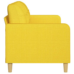 Acheter Maison Chic Canapé à 3 places,Canapé droit,Sofa de Salon,Banquette Jaune clair 180 cm Tissu -GKD632671