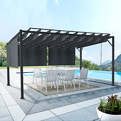 Idmarket Pergola LUXE orientables 3x4 M