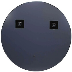 Avis The Home Deco Factory Miroir rond extra plat 55 cm.