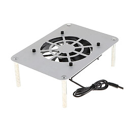 USB 5V Routeur Ventilateur De Refroidissement Ventilateur Pour Récepteur Ordinateur Portable Argent