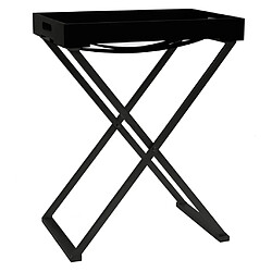 vidaXL Table pliable Noir 48x34x61 cm MDF