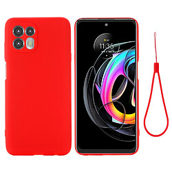 Coque en silicone rouge pour votre Motorola Edge 20 Lite