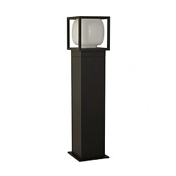 Searchlight Borne de jardin Athens Plastique,moulage Aluminium en métal Noir, blanc opale