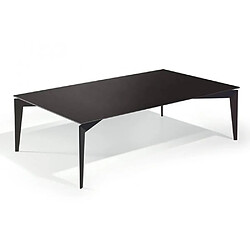 Inside 75 Table basse ROCKY en verre noir