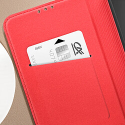 Avis Avizar Housse pour Samsung Galaxy S24 Cuir Véritable Porte-carte Rouge