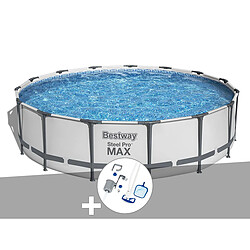 Kit piscine tubulaire Bestway Steel Pro Max ronde 4,57 x 1,07 m + Kit d'entretien