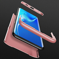 Wewoo Coque Rigide Étui pour PC à couverture intégrale à trois étages Galaxy A80 or rose pas cher