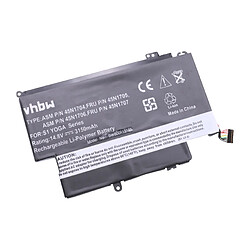 vhbw Batterie compatible avec Lenovo ThinkPad Yoga 12 (20DL-L005AAU) ordinateur portable Notebook (3150mAh, 14,8V, Li-polymère)