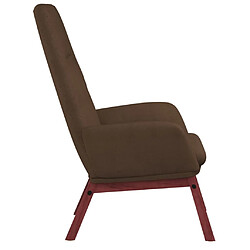 Acheter Maison Chic Chaise de relaxation | Fauteuil relax Marron Tissu -GKD99272