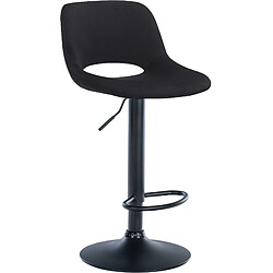 Non Tabouret de bar Camden velours noir pas cher