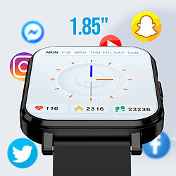 Montre Connectée Tracer Sport Contrôle Caméra Étanche IP68 myPhone Watch LS Noir pas cher