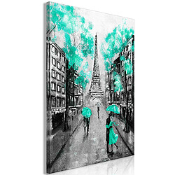 Artgeist Tableau - Paris Rendez-Vous (1 Part) Vertical Green [20x30]