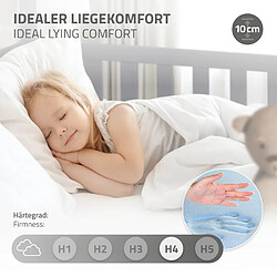 Avis ML-Design Lit d'enfant+matelas Lit de maison Cadre de lit simple Sommier à lattes Gris 80x160 cm