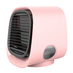 Portable Refroidisseur D'air Ventilateur Bureau Refroidissement Climatiseur Humidificateur Rose