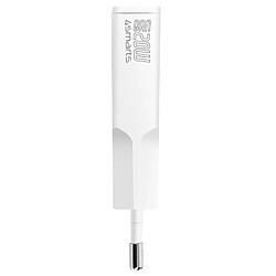 4smarts Chargeur Secteur USB-C GaN 20W + USB Format Compact Blanc