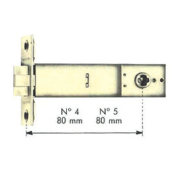 Avis Boitiers N 2 pour serrures tubulaires V6100 inox axe 80mm - VACHETTE - 19836000