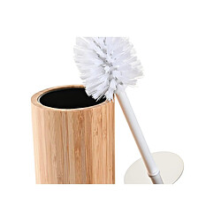 Brosse de salle de wc DKD Home Decor Naturel Argenté Métal (10 x 10 x 36,8 cm)