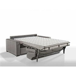 Inside 75 Canapé convertible EXPRESS PREMIUM 120 cm sommier lattes RENATONISI matelas BULTEX microfibre taupe