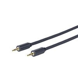 3.5MM Cable M-M 0.5 Meter ultra flexible, 24AWG heavy duty, double-shielding, gold-plated connector