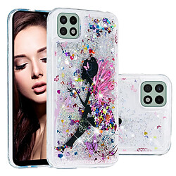 Coque en TPU anti-rayures, motif sables mouvants à paillettes beauté pour votre Samsung Galaxy A22 5G (EU Version)