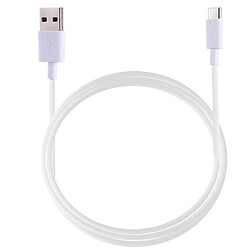 Wewoo Câble USB Câble de charge rapide USB / USB / C / Type-C de 1,5 m 5V / 4A blanc