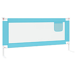 Acheter vidaXL Barrière de sécurité de lit d'enfant Bleu 200x25 cm Tissu