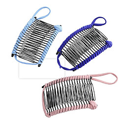 20Combs Femme Nouvelle Mode Pinces À Banane Plateau En Épingle À Cheveux Plug Cheveux Peigne Jaune