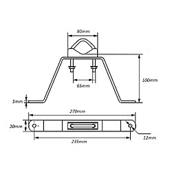 Acheter Support pour le mât d'antenne de 10cm Maclean MCTV-555