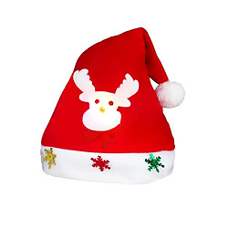 Avis Wewoo Décoration de Noël à porter de Napped tissu Santa Hat enfants luminescents habiller chapeau de Noël, livraison aléatoire de modèle