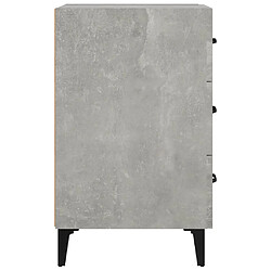 Avis vidaXL Table de chevet gris béton 40x40x66 cm bois d'ingénierie