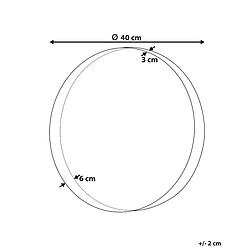 Avis Beliani Miroir PINEY 40 cm Cuivré