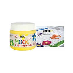 KREUL Gouache aux doigts textile 'MUCKI', noir, 150 ml ()