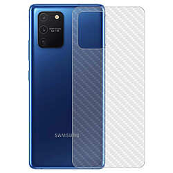 Film Arrière Galaxy S10 Lite Latex Effet Carbone Anti-rayures iMak Transparent