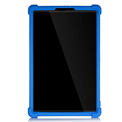 Coque en silicone souple avec béquille coulissante bleu pour votre Lenovo Tab M10 HD Gen 2 TB-X306