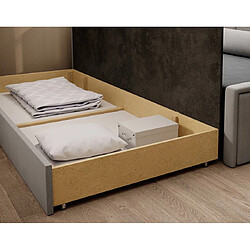 Acheter Bestmobilier James - canapé 3 places gauche convertible avec coffre en velours