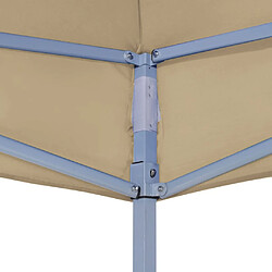 Acheter vidaXL Toit de tente de réception 6x3 m Beige 270 g/m²