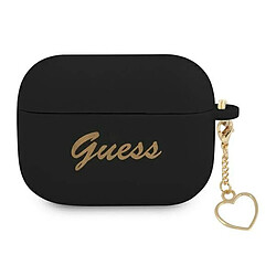 Guess Maroquinerie Guess GUAPLSCHSK Coque en Silicone pour AirPods Pro Noir