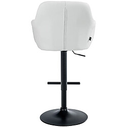 Non Tabouret de bar Natoma simili cuir noir pas cher