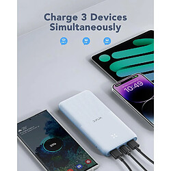 Avis SANAG Lot De 2 Batterie Externe 10000Mah, Power Bank Usb C Ultra Mince Chargeur Portable Avec 2 Ports Usb Sortie Et Affichage Led Pour Iphone, Samsung, Huawei Etc Rose & Bleu