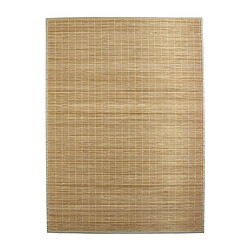 Thedecofactory BALI CHIC - Tapis en bambou fines lattes et ganse écru 160x230