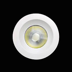 Inspired COB Downlight 9.5cm Rond 5W COB LED 4000K, 450lm, Blanc Mat, Driver Inclus, 3ans de Garantie