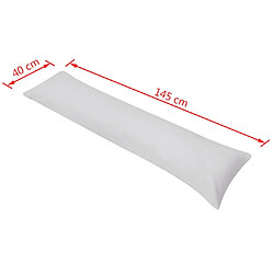 Acheter vidaXL Oreiller de corps 40 x 145 cm Gris