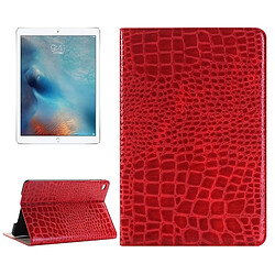 Wewoo Smart Cover rouge pour iPad Pro 12,9 pouces cartes et portefeuille Crocodile Texture horizontale Flip étui en cuir avec titulaire fentes