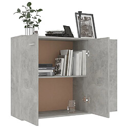 Acheter Maison Chic Commode Buffet - Meuble de rangement Gris béton 105x30x75 cm Aggloméré -GKD15008