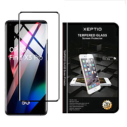 Xeptio Protection d'écran en Verre trempé Full Cover Noir Oppo Find X3 PRO 5G - Tempered Glass Screen Protector/Films vitre Protecteur