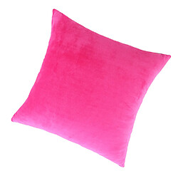 couvre-oreiller décoratif velours taie d'oreiller taie d'oreiller rose rouge 50 x 50cm pas cher